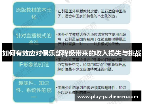 如何有效应对俱乐部降级带来的收入损失与挑战