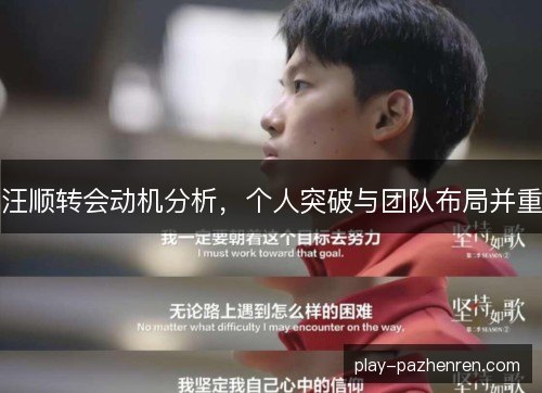 汪顺转会动机分析,个人突破与团队布局并重 汪顺转会动机分析,个人突破与团队布局并重